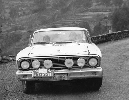 1964 Monte Carlo Rally Ford Falcon in Mountains 42  0144-4604