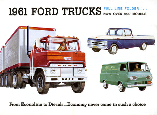 Auto Product Literature Ford Trucks 1961 0400-1024