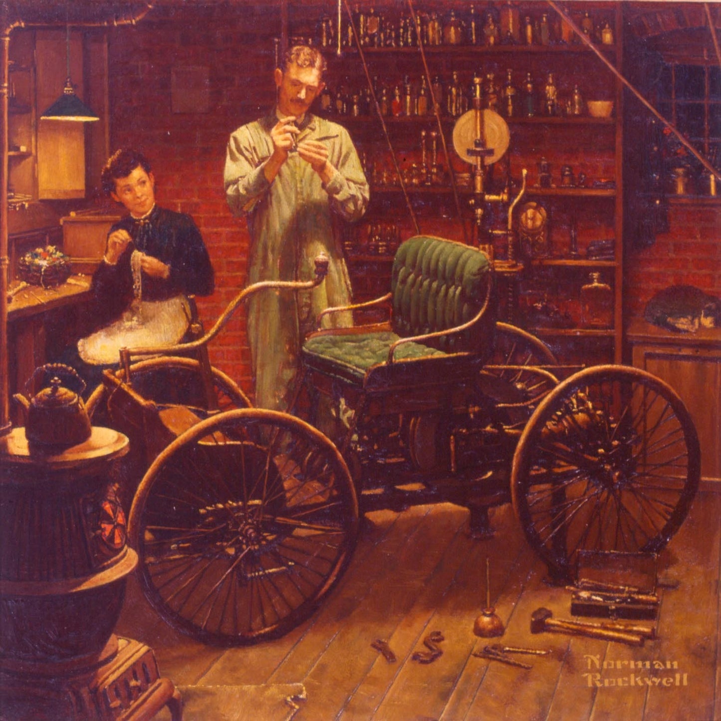 Quadricycle Painting ca 1952 0400-1146