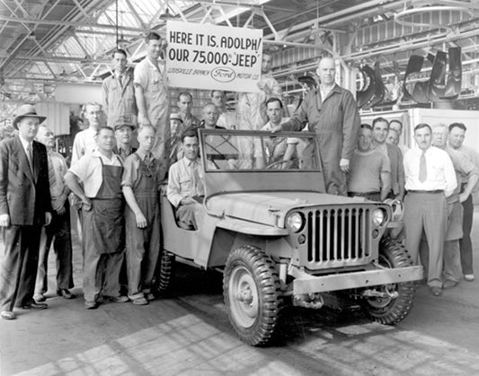 Louisville Plant 75000th Jeep 10 05 1944 0400-1890