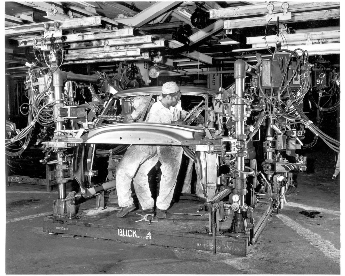 Ford Motor Company archival image documenting Rouge Plant Civil Rights Demonstration 11 27 1942.