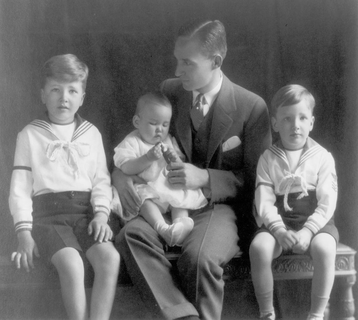 Ford Motor Company archival image documenting Edsel Ford Family 1924.