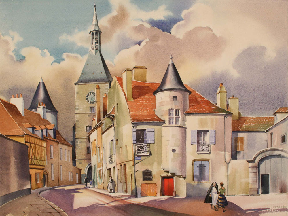 French Village Scene 1959 0400-2515