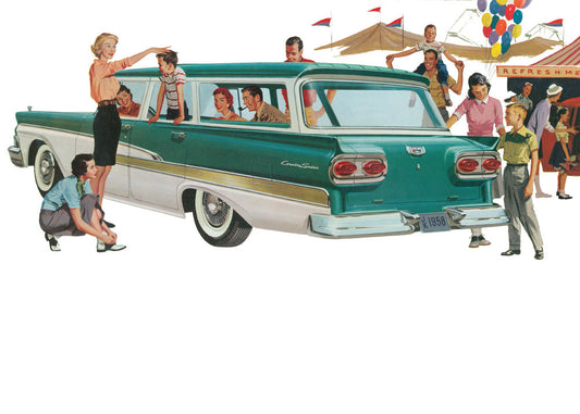 Ford Station Wagons 1958 Detail Country Sedan 0400-2583