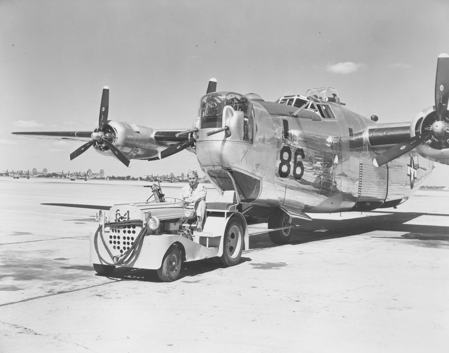 Moto Tug B24 Bomber 06 30 1944 0400-2807
