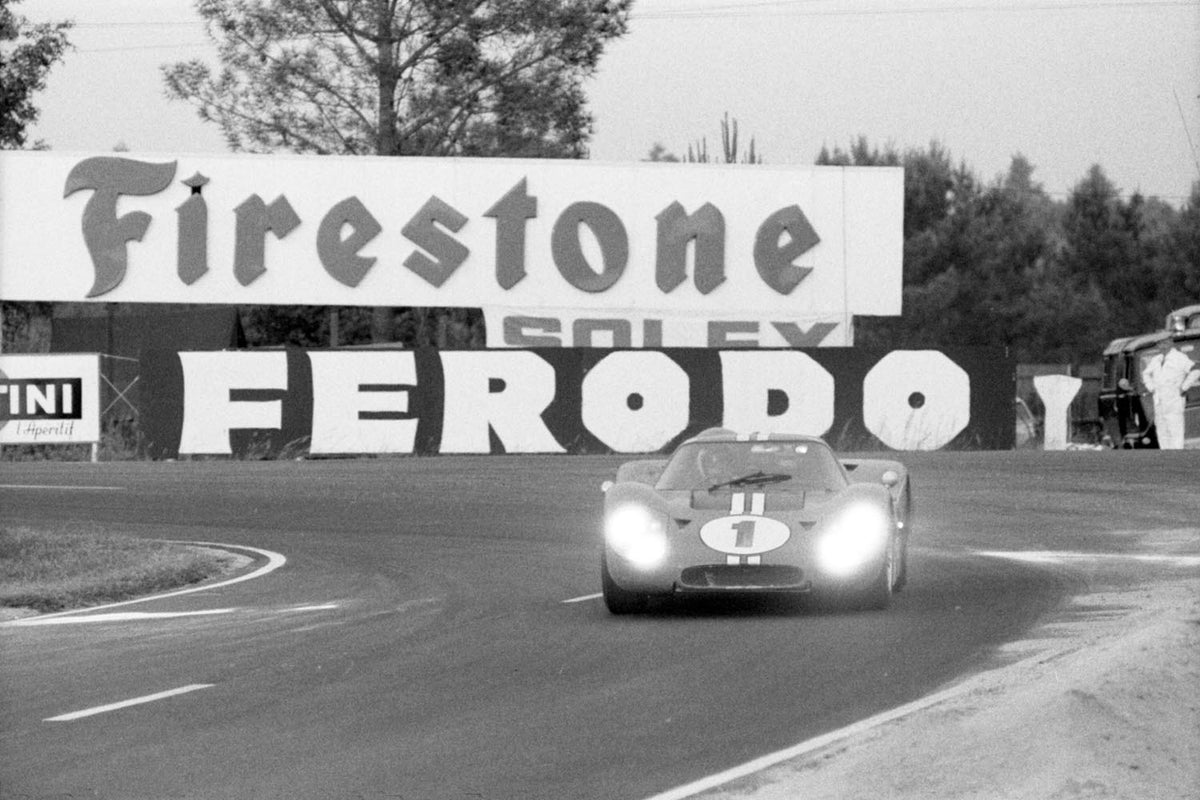 Ford Motor Company archival image documenting Mark IV Le Mans France Jun 1967.