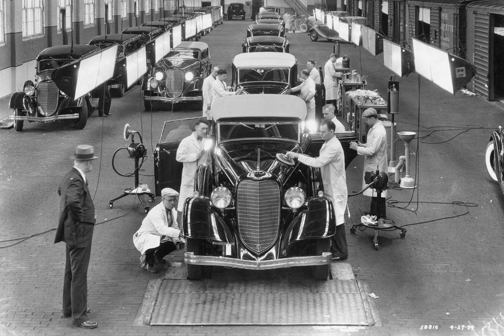 Lincoln Motor Co Assembly Line Final Inspection 04 27 1934 0400-3167