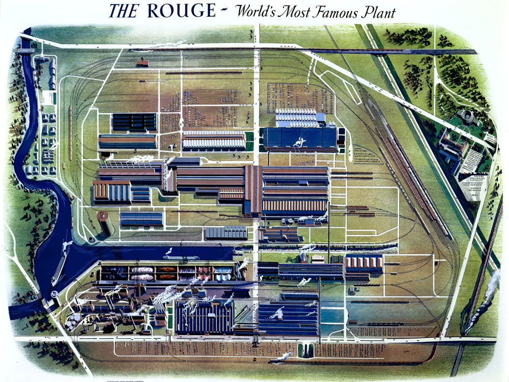 1947 Rouge Complex aerial view drawing 0400-8261