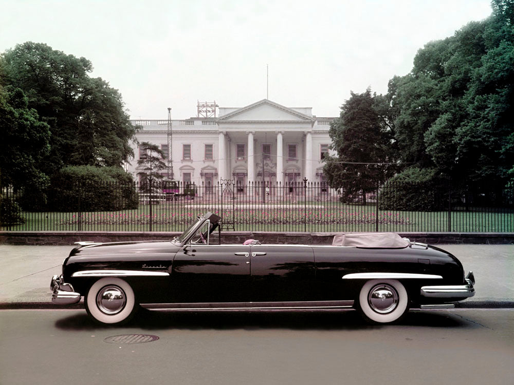 1950 Lincoln Special Convertible at White House 0400-8295