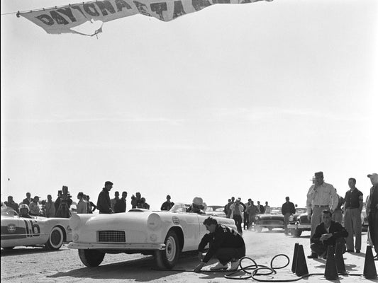 1956 Ford Thunderbird race car at Daytona 0400-8414