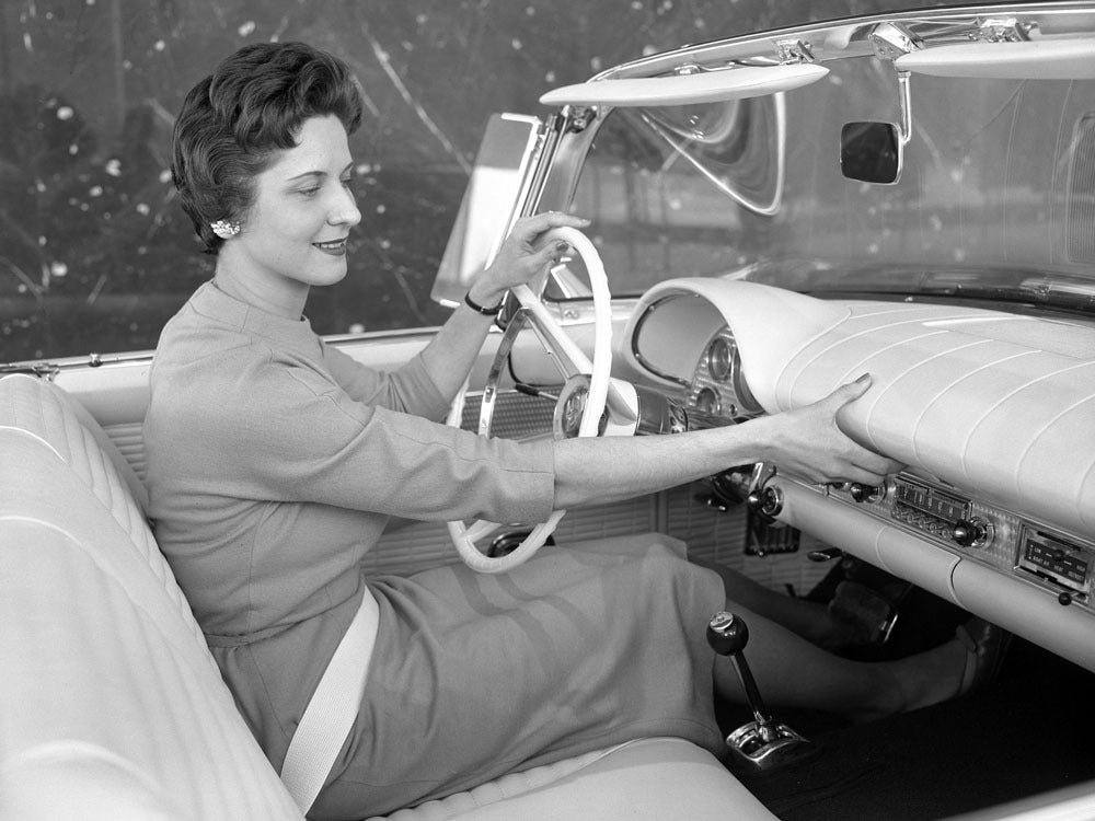 1957 Ford Thunderbird safety features padded dash 0400-8441