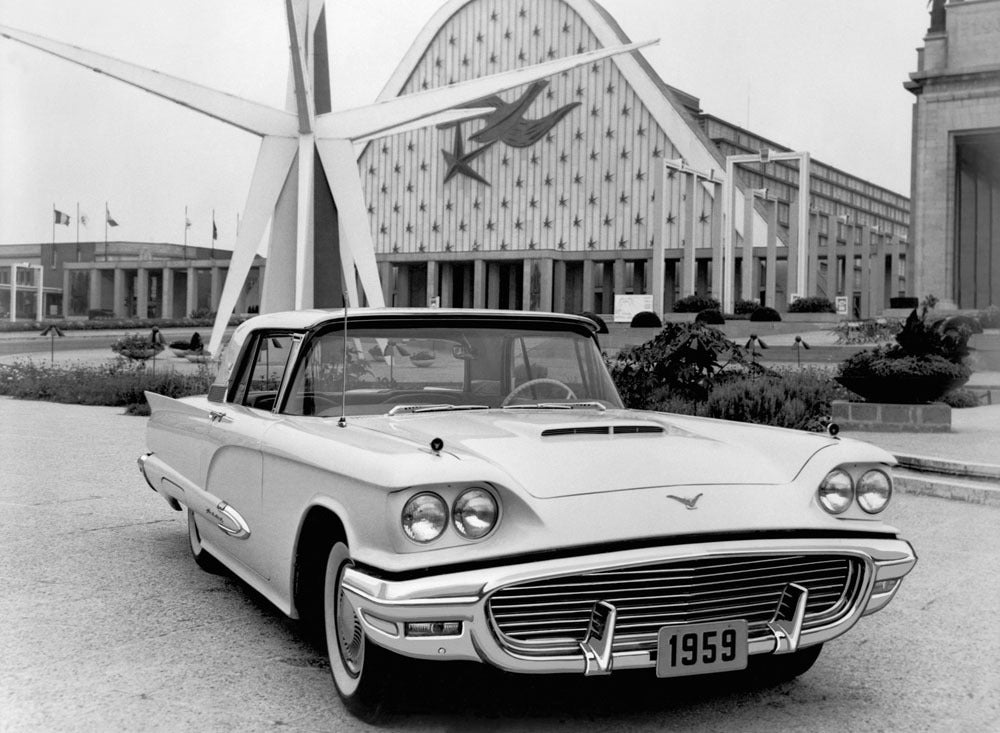 1958 Ford Thunderbird at Brussels Worlds Fair 0400-8465