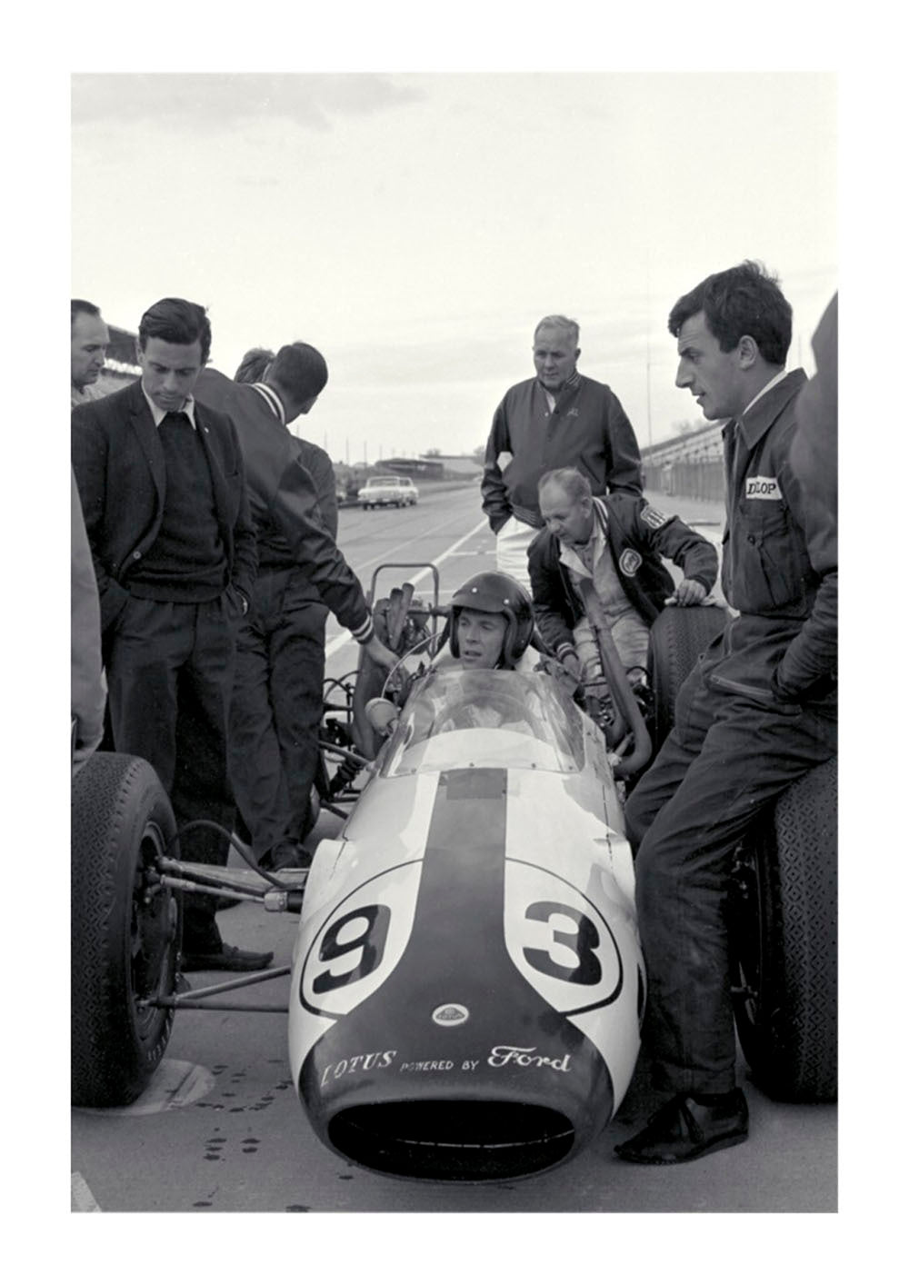 1963 Ford Indy car testing 0400-8572