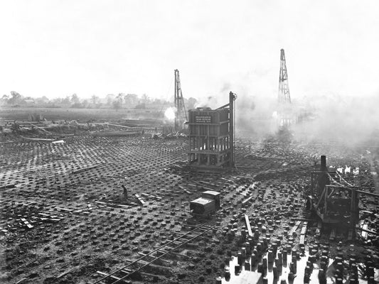 1917 Construction of Rouge Blast Furnace building 0400-8725