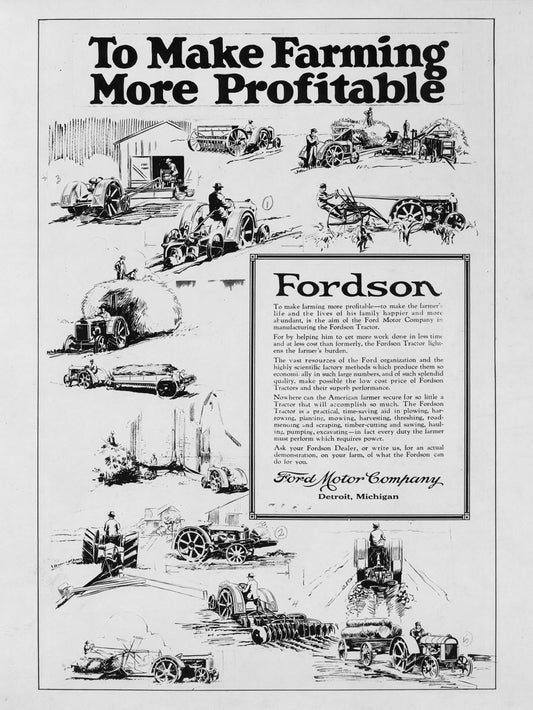 1924 (circa) Fordson Tractor advertisement 0400-8754