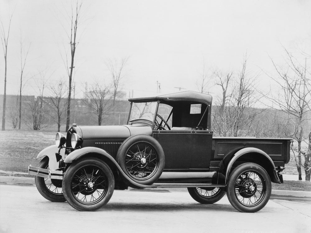 1929 Ford Model A closed cab pickup truck 0400-8798