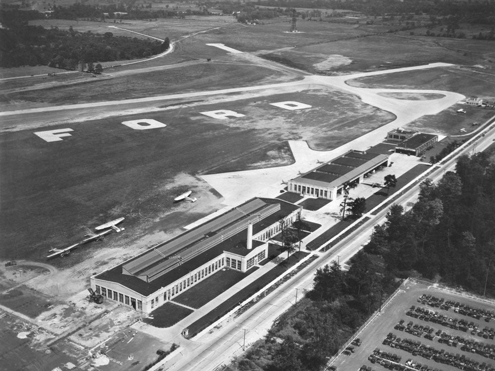 1929 Ford air port aerial view looking SE 0400-8800