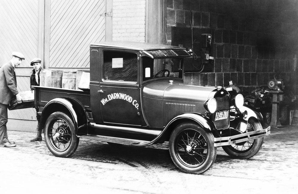 1929 Ford Model A closed cab pickup 0400-8801