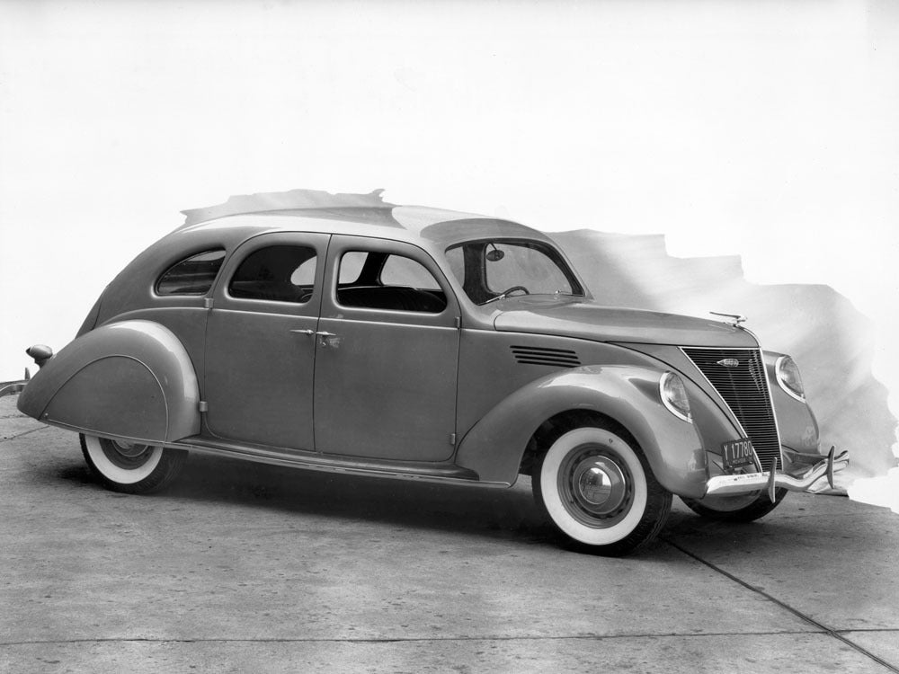 1936 Lincoln Zephyr Fordor Sedan V12 0400-8874