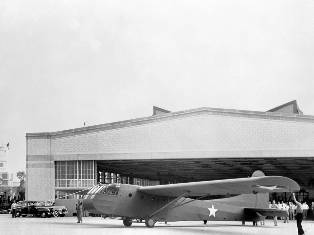 1942 First Ford built glider preparing for test fl  0400-8929