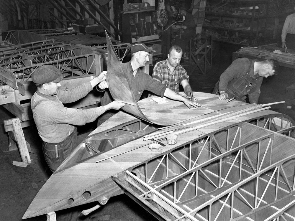 1942 Iron Mountain glider wing tip production 0400-8950