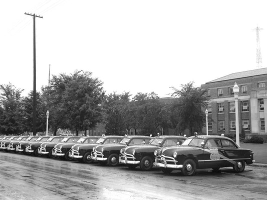 1949 Ford Michigan State Police cars to Lansing Mi 0400-9069