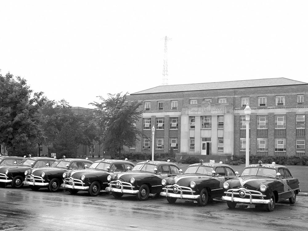 1949 Ford police cars for Michigan State Police 0400-9073