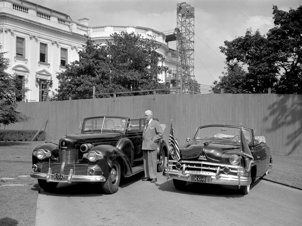 1950 and 1939 Lincoln Presidential Convertibles 0400-9093