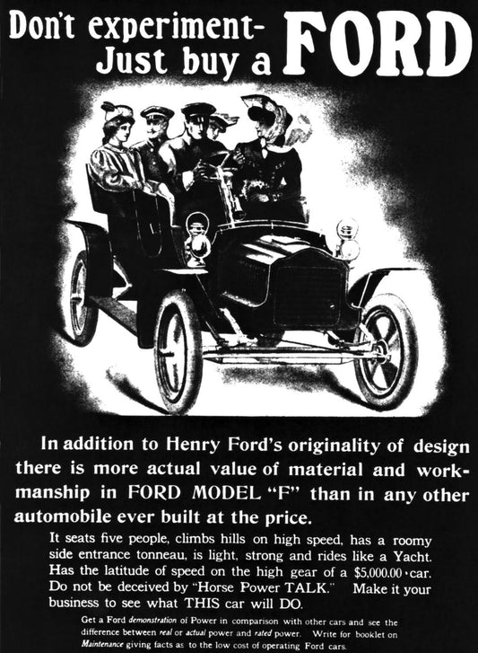 1904 Ford Model F advertisement  0400-9179