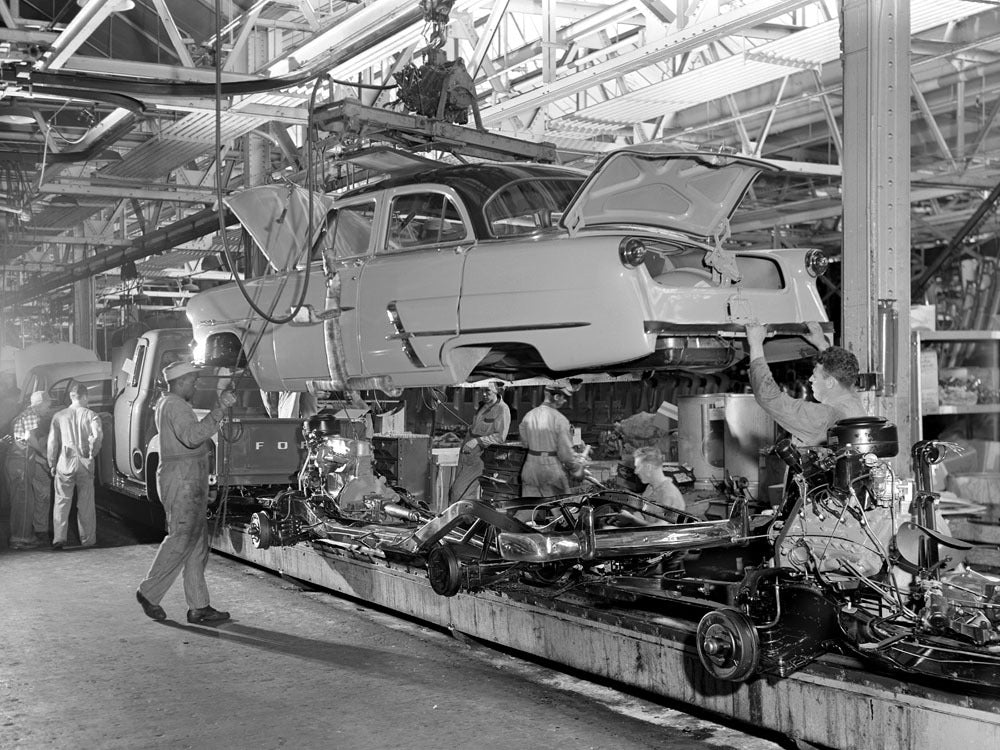 1953 Ford Chicago Assembly Plant body drop area 0400-9206