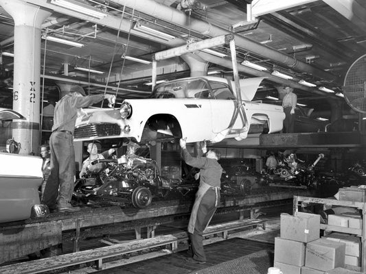 1955 Ford Dearborn Assembly body drop area  0400-9259