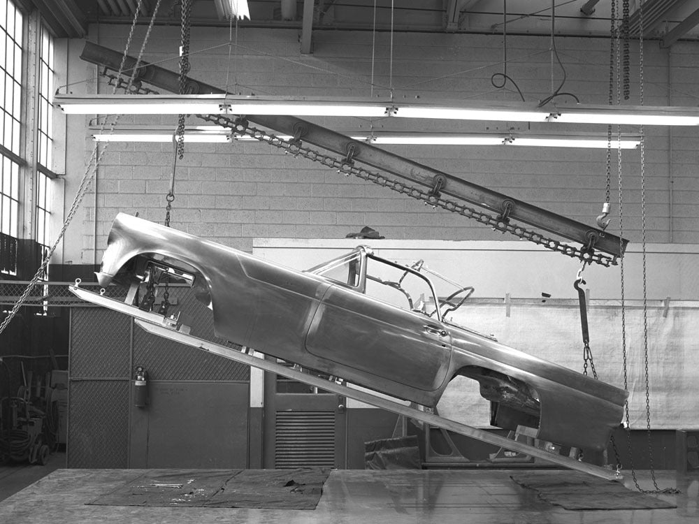 1955 Ford Thunderbird pre production body being re 0400-9293