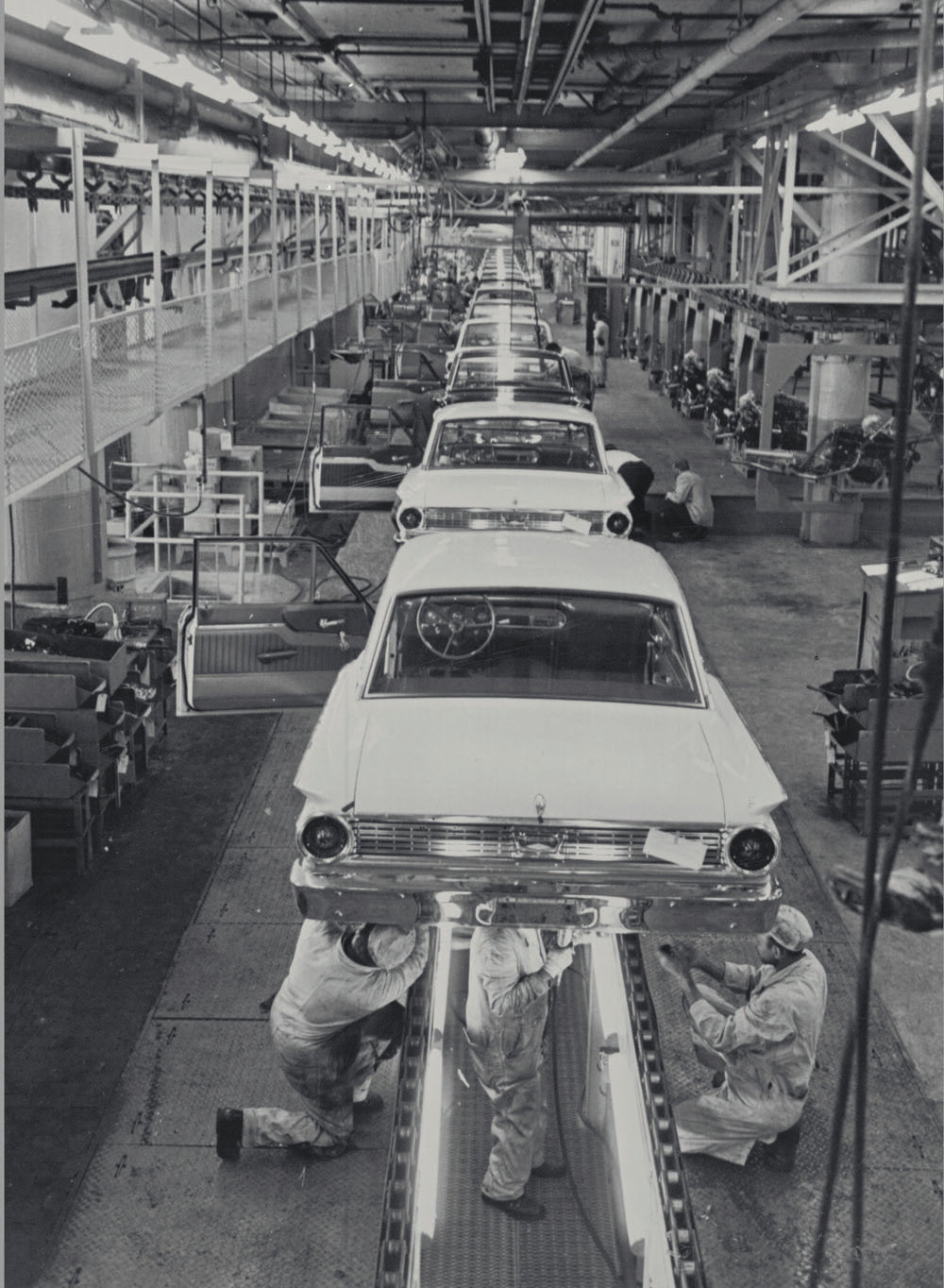 1962 Ford Fairlanes at Dearborn Assembly Plant  0401-0404