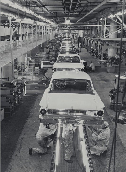 1962 Ford Fairlanes at Dearborn Assembly Plant  0401-0404