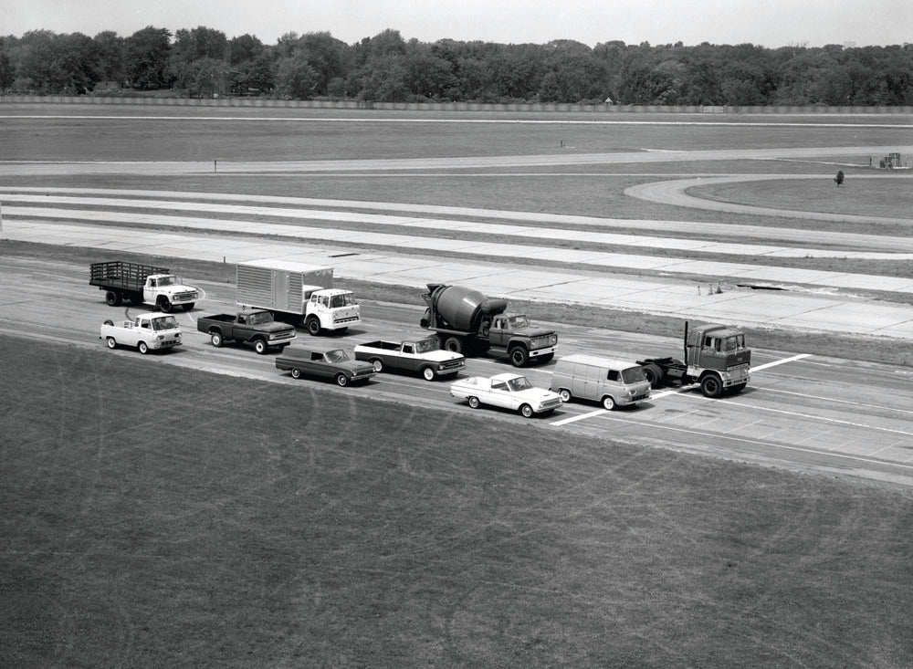 1962 Ford Truck lineup  0401-0408