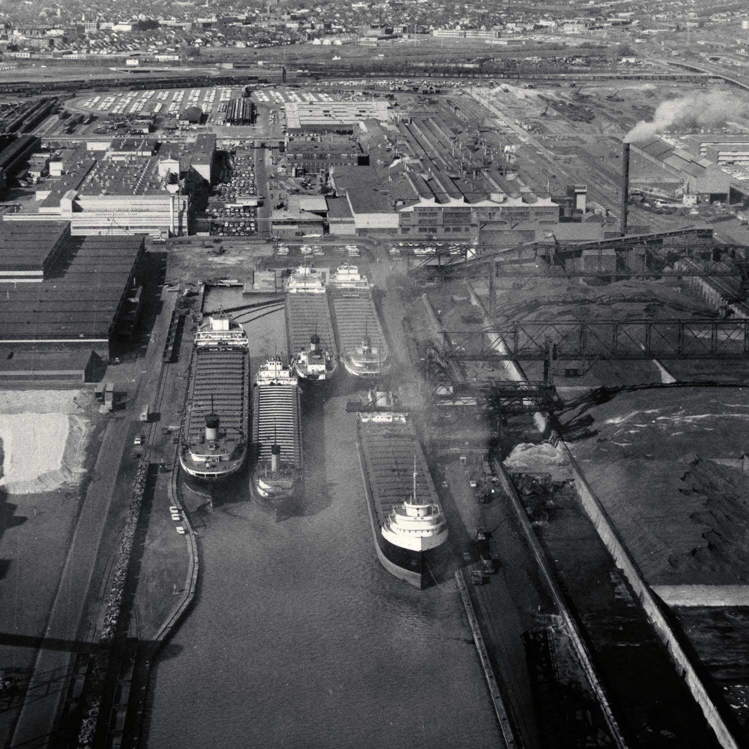 1965 Ford ore freighters at Rouge Complex  0401-0424