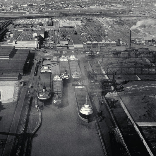 1965 Ford ore freighters at Rouge Complex  0401-0424