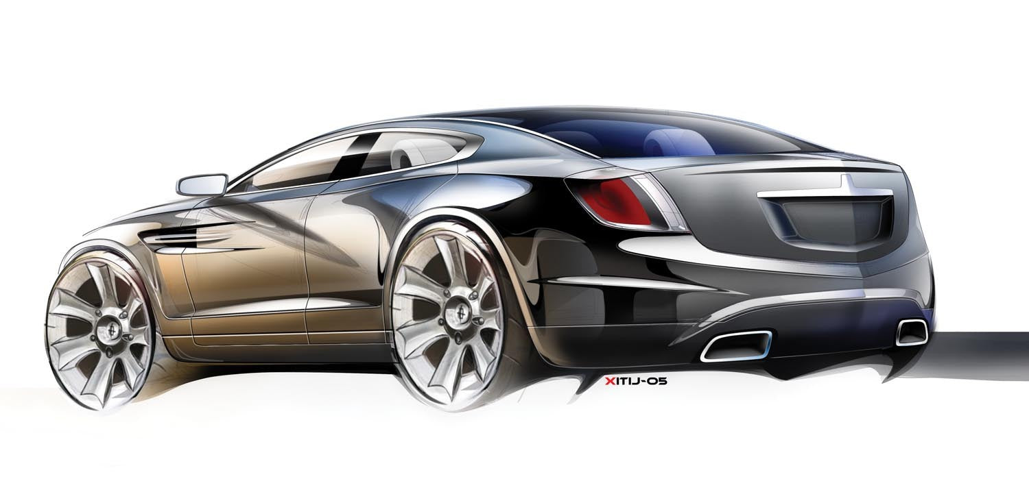 2006 Lincoln MKS concept car rendering  0401-0596