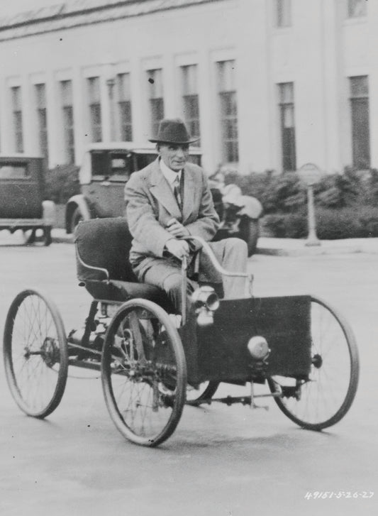 1927 Henry Ford driving 1896 Quadricycle  0401-0702