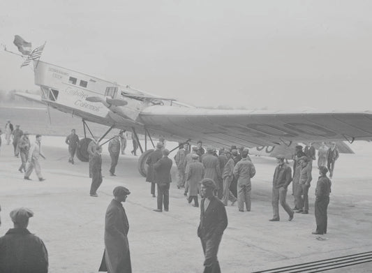 1929 Ford Airport Russian plane and aviators visit  0401-0710