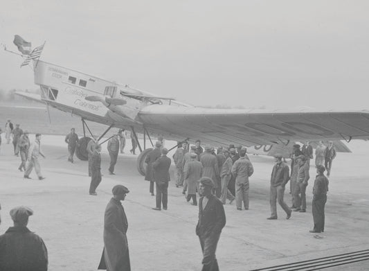 1929 Ford Airport Russian plane and aviators visit  0401-0710