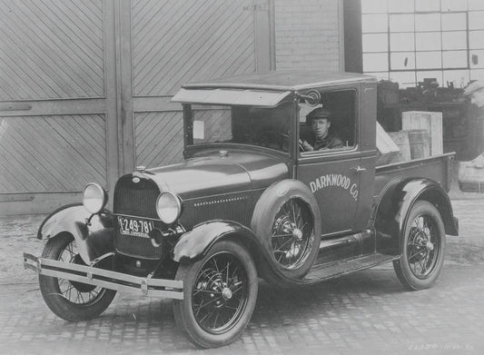 1929 Ford Model A closed cab pickup truck 0401-0711