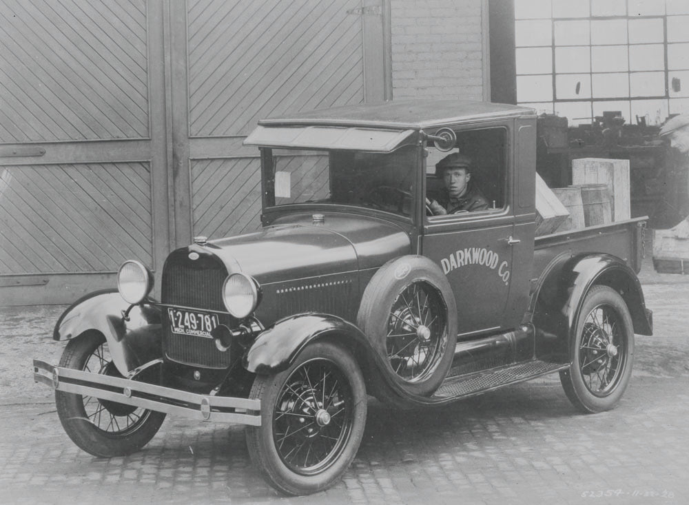 1929 Ford Model A closed cab pickup truck  0401-0711