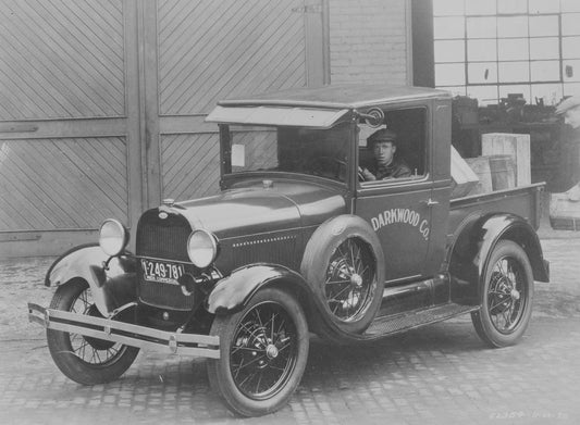 1929 Ford Model A closed cab pickup truck  0401-0711