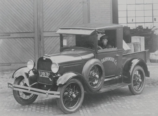 1929 Ford Model A closed cab pickup truck  0401-0711