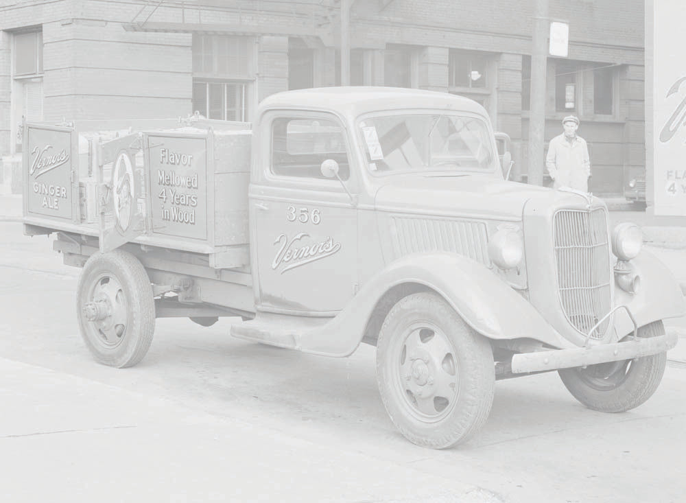 1936 Ford stake bed Vernors delivery truck  0401-0828