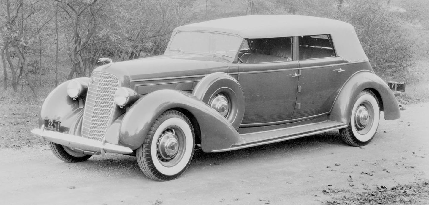 1936 Lincoln LeBaron Convertible Sedan  0401-0834