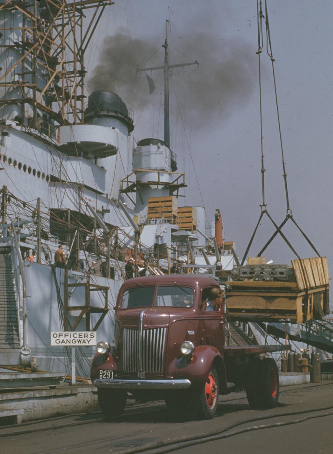 1941 Ford truck and battle ship  0401-0909