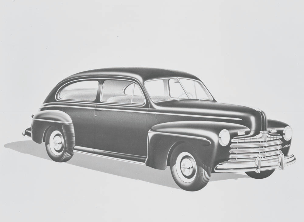 1946 Ford Tudor Sedan art work 0401-1011