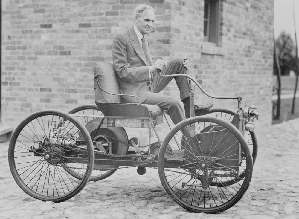 1946 Henry Ford on his Quadricycle at Greenfield V 0401-1026